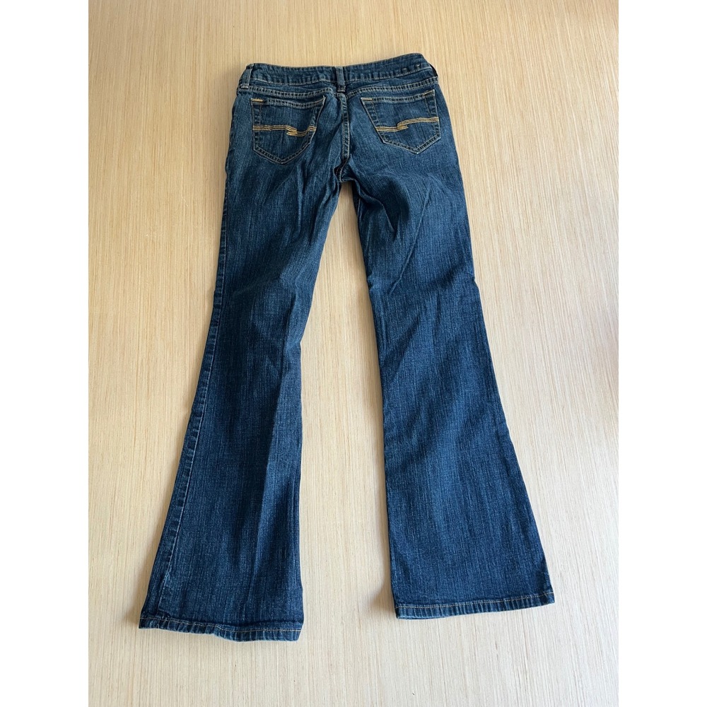 Arizona Jean Co Favorite Flare Dark Wash Low Rise Denim Jeans Womens Size 3 Avg - Picture 7 of 7